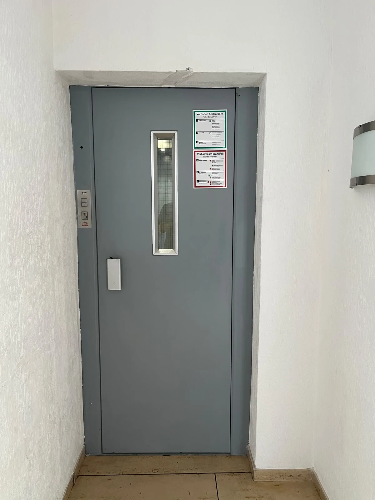 Aufzug im Hotel Johnel